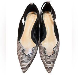 Alexandre Birman Brown snakeskin Patterned Pointed Flats size 10
